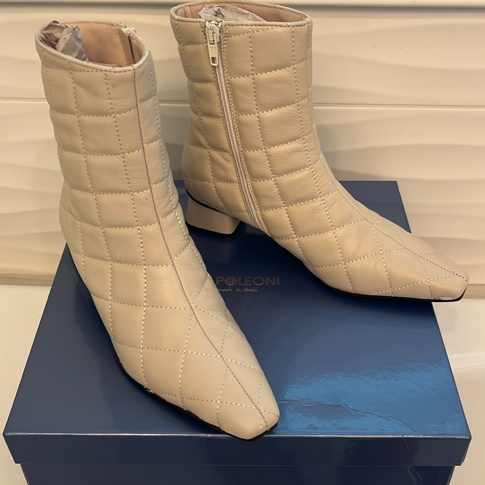 Made in Italy quilted booties